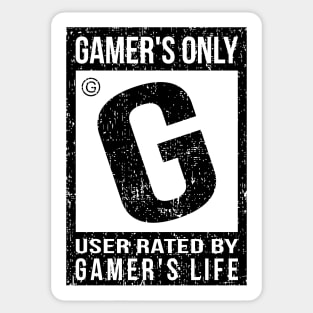 RATED G FOR GAMER! Sticker